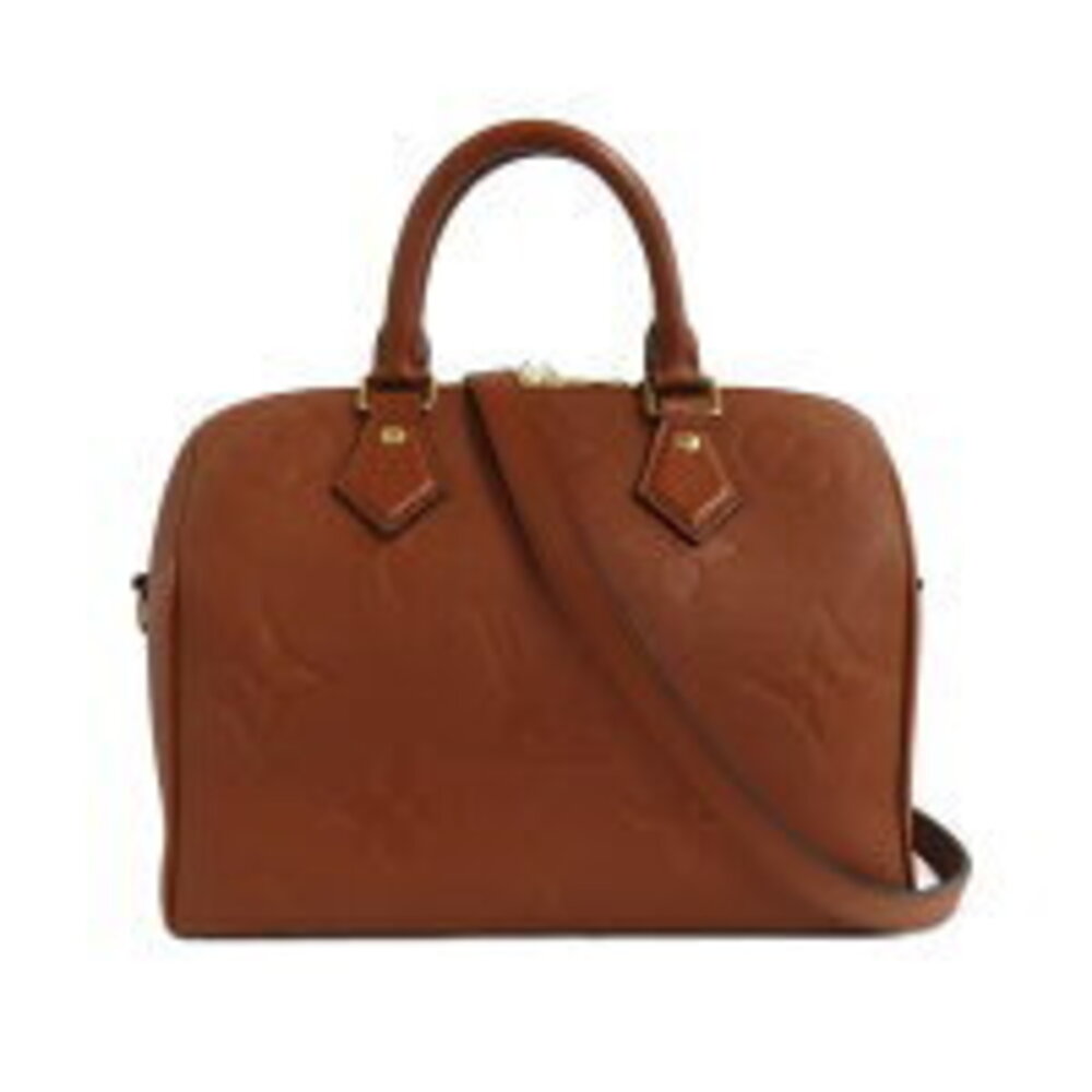 Louis Vuitton Speedy Bandouliere Empreinte Shoulder Bag Handbag Cognac Brown